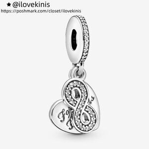 Pandora Forever Friends Heart Dangle Charm